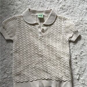 Cream Kids Polo Shirt FUB